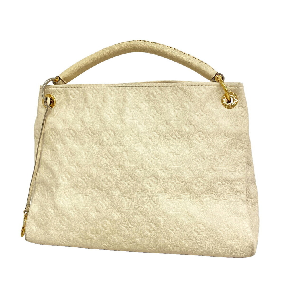Louis Vuitton Monogram Empreinte Artsy MM Shoulder Bag M93449 Neige Women's P...